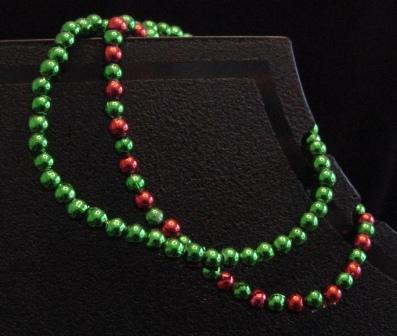 Christmas Red & Green Beaded Bracelets Item #BR-C001
