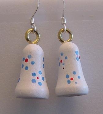 Small Painted Bells Earrings Item #E-C019