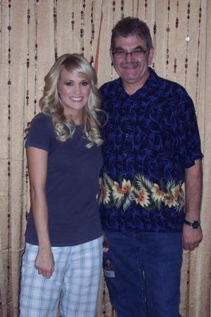 Tom with Carrie Underwood 2008 Save Mart Center Fresno