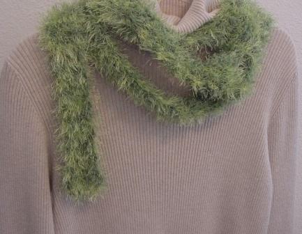 Extra Long Lime Green Scarf - Item #S016